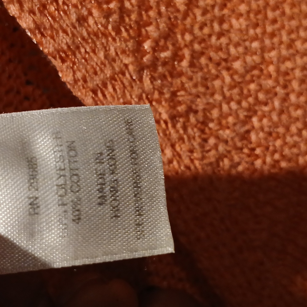 Final Price Pendleton Orange V-Neck Buttoned Down… - image 8